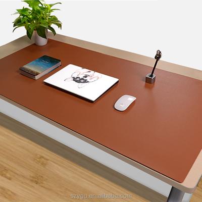 China Hot cheap size 60*40cm leather pad large size 60*40cm leather office desk table PU seller PVC leather material desk pad for sale