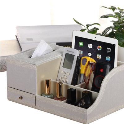 China Creative Customized PU Leather Fabric Customized Box With Pen Remote Control Department for sale