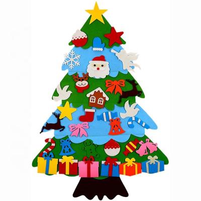 China High Quality Chirstmas Decor DIY Felt Custom Personalized Christmas Tree Christmas Ornament For Kids for sale