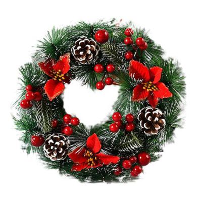 China Eco - Friendly Custom Design Artificial Home Decoration Christmas Wreath And Garland For Christmas for sale