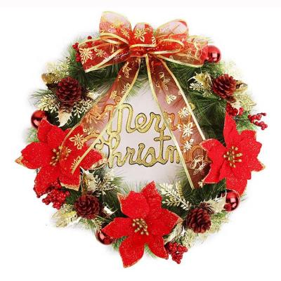 China Factory Price Eco-friendly Garland Arrangement Christmas Ornament Christmas Wreath Decorative Garland for sale