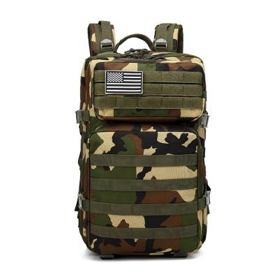 China Waterproof Custom Design Waterproof Military Tactical Backpack Camouflage Army Hiking Rucksack for sale