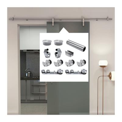 China Easy Shower Glass Mirror Bathroom Hardware Bathroom Roller Door Installation Sliding Door for sale