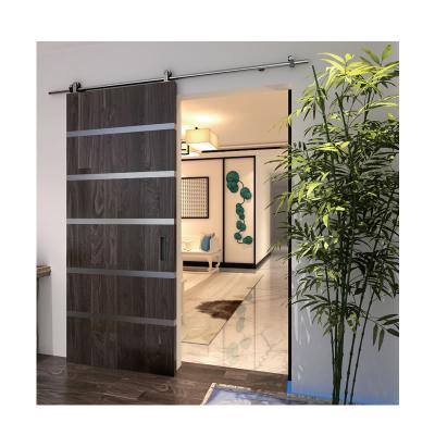 China Traditional Hardware Sliding Door Track Kits Flush Sliding Wooden Wooden Sliding Door Shower Fitting System for sale