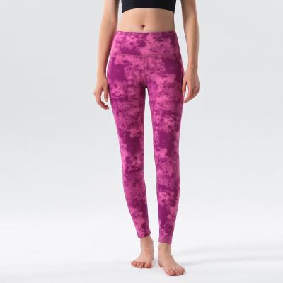 China New Breathable Arrive Wholesale Fashion Tie Dye Sports Bra Pant Active Yoga Set Women Sports High Waist Leggings for sale