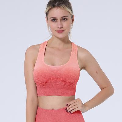 China Wholesale custom made breathable top bra woman fitness yoga crop top hot sexy raced fitness apparel lady sportswear for sale