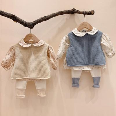 China Autumn Vest Girls Baby Cardigan Boys Spring and Autumn New Children's Cotton Vest Infant Anti-pilling Knit Sweater for sale