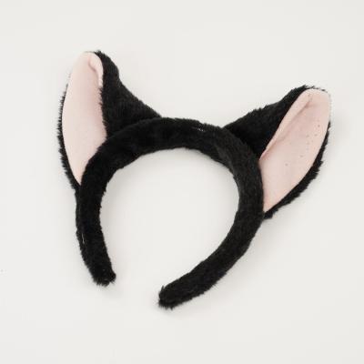 China Japan and Korean Wholesale Hair Circle Cat Ear Headband Kids Sweet Plush Korean Style Birthday Party Lovely for sale