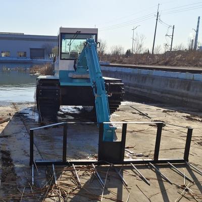 China Dragon Hydraulic Customized Good Function Weed Amphibious Harvester Vehicle With Track for sale