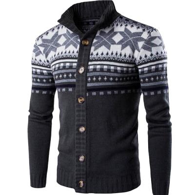 China 2017 Winter Christmas Sweater Custom Anti-pilling Man, Men's Longsleeve Knit Cardigan Sweater for sale