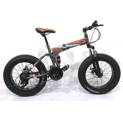 China Fork 26 Inch 21 Speed ​​Carbon Steel Frame OEM Steel Rigid Folding MTB Mountain Bike Fashion Fat Bike Mountain for sale