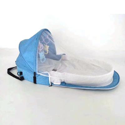 China 2019 China factory wholesale baby safe sleep bed portable crib safty baby crib bed can put in portable backpack for sale