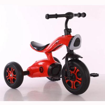 China China wholesale cheap safe portable baby tricycle baby tricycle stroller toy tricycle with music and light metal children for sale