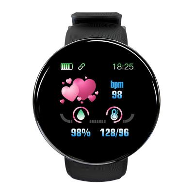 China IP67 D18 Waterproof Smart Watch Sports Fitness Activity Heart Rate Tracker Blood Pressure Watch for sale