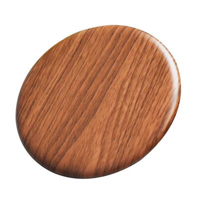 China Mobile Phone 15W Wooden Grain Qi Wireless Charger Fast Wireless Charger For Smartphone for sale