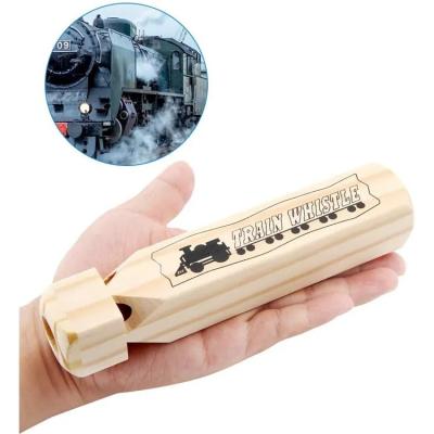 China Children Train Thomas Educational Funny Wooden Toy Whistling Instrument Theme Birthday Music Train Solid Wood 4 Tone For Children for sale