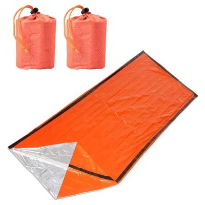 China Hybrid Type Emergency Sleeping Bag Compact Bivy Bag Blanket Survival Waterproof Ultra Light Thermal Sleeping Bag for sale