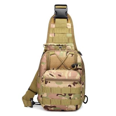 China Oxford Sports External Men's Chest Bag Fan Camouflage Can Be Oblique Span Portable Small Multifunctional Tactical Chest Bag for sale