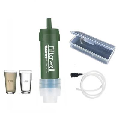 China Convenient 0.01 Micron UF Membrane Enhancing Survival Life Camping Outdoor Personal Water Filter Straw for sale