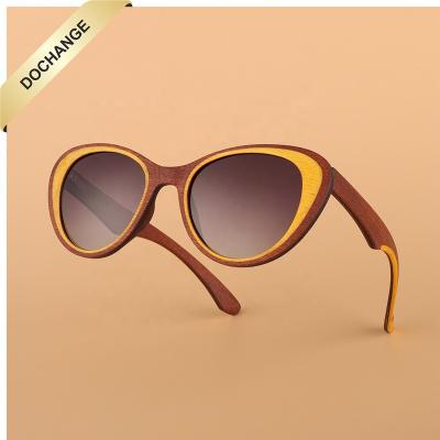 China Fashion Sunglasses 2022 Eyewear Sun Carbon Wooden Skateboard Sunglasses Bamboo Eco-friendly Multi-layer Natural Wholesale Shads for sale