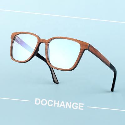 China 2022 Wholesale Bamboo Blue Light Eyewear Fashion Optical Eyeglasses Wooden Frame Mens Vintage Optical for sale