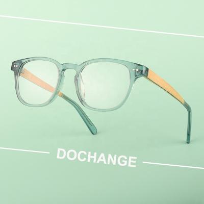 China 2022 Eco-Friendly Wooden Eyewear Bamboo Fashion Optical Frame Acetate Optical Glasses Frame for sale