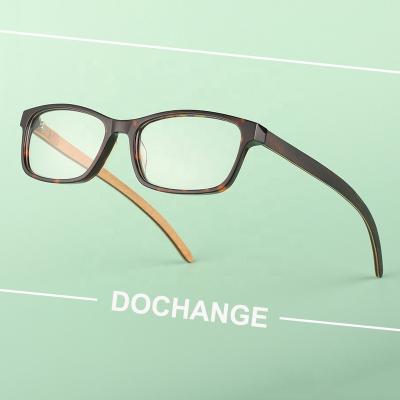 China OEM Custom Logo Mirror Acetate Optical Frame 2022 Bamboo Eyewear Multilayer Wood Eyeglasses Eco-Friendly Spring Frame for sale