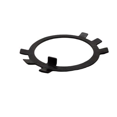 China Wholesale Full Wedge Features Carbon Steel Black Round Nut Stop Gasket M50 Commonly Used In Mechanical Shafts for sale