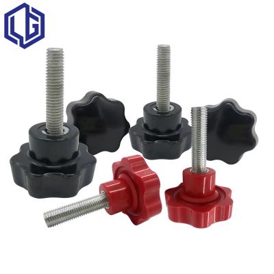 China All Terms Rubber Hexagon Star Screw And Nut Handle Bolt Screw Hand Head Screw for sale