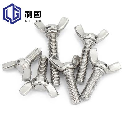 China Butterfly Screw Quality SS Stainless Steel Wing Screw Double Ear Screw Galvanized Handle Bolt For Hand Screw for sale