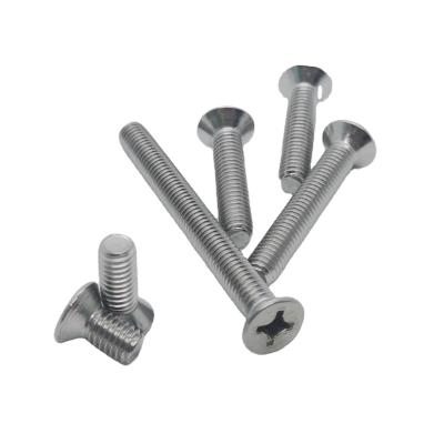 China Best stainless steel price top quality m3m4m5 countersunk cross head screw for sale