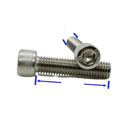 China Hot Selling Cheap Custom Stainless Steel Head Hex Socket Screws Bolts Fine for sale