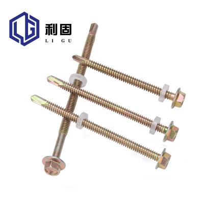 China Self-drilling China factory price hex tapping screws hex self drilling screws for iron tile for sale