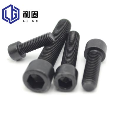 China Wholesale 8mm Diameter 30mm Length Black Alloy Steel Nut High Hardness Inner Hex Bolt for sale