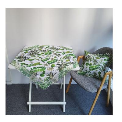 China Ployester Material Waterproof Table Cloth Supplier Biodegradable Table Cloth Price for sale