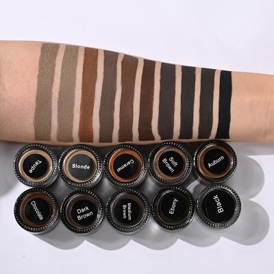 China Wholesale Waterproof Private Label 10 Color Eyebrow Super Waterproof Pomade / Eyeliner Cream for sale