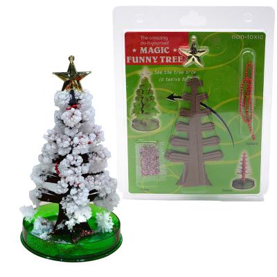 China Non-Toxic Crystal Growing Snow Paper Tree | Develops in hours | Funny experiments for children the best educational toys for sale