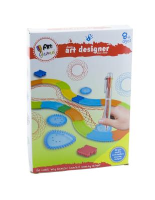 China Hot Selling Childrens Art Drawing Template Ruler Amazing Art Designer Freestyle Painting Art Game Doodle Toy Set for sale