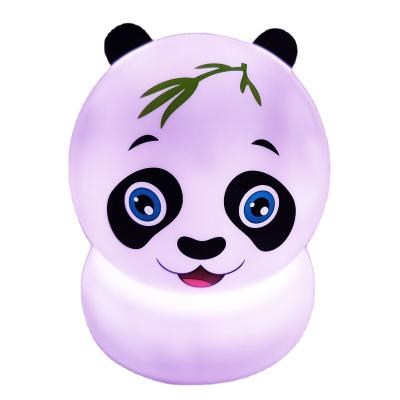 China High Quality Funny Gift Cute Baby Toy Panda Led Night Light Soft Lights Led Toy For Kids for sale