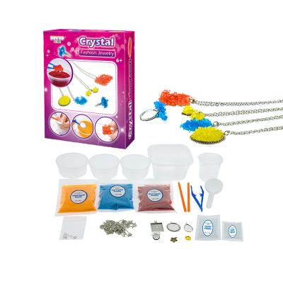 China Science Toy Kit Exquisite Jewelry Made of DIY Toy Set DIY Crystal Jewelry Children Educational Growing Up Crystal Indoor Handmade Lesson Set for sale