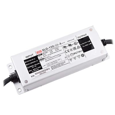 China Power Supply XLG-150-24 150w 6.25a Meanwell Dali PFC Single Output Mean Well 24v XLG-150-24 Function ip67 LED Driver for sale