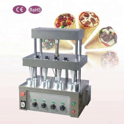 China Pizza 4 Molds Pizza Cone Making Machine for sale