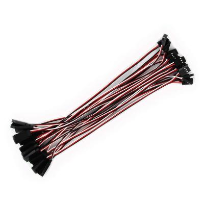 China 2.54mm Dupont Connector Plug Single Head Breadboard Cables Jumper Wire Harness Custom 1-10pin Female To Male Female for sale