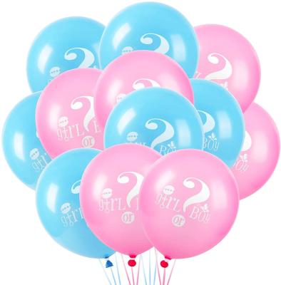 China Toy Gift Toy Gender Reveal Balloons Boy or Girl Letter Balloon 12 Inch Latex Party Balloon for Baby Shower Themed Party Decorations for sale