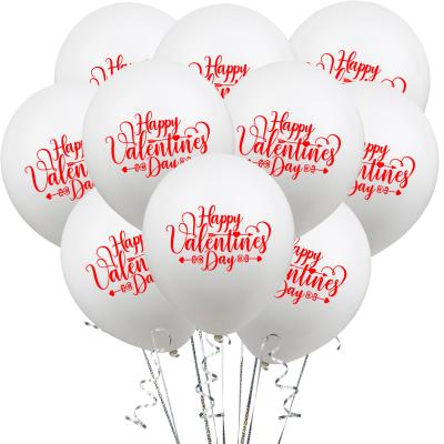 China Happy Valentine's Day Gift Toy New Design 12inches latex balloons gift for valentines day wedding party festival decorations for sale