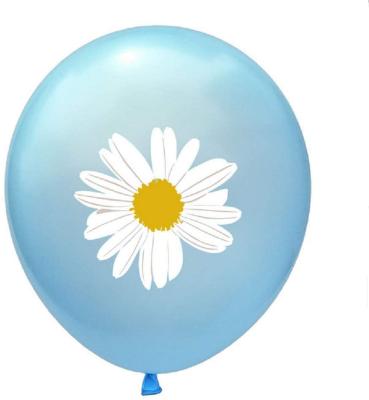 China Gift Toy 12inches Daisy Flower Latex Balloons Gift for Photoshoot Kids Birthday Wedding Party Festival Event Carnival Hawaii Decorations for sale