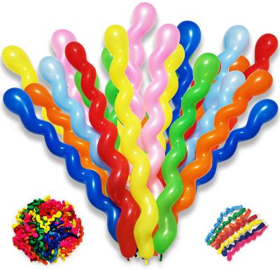 China Gift Toy 2.5g Latex Spiral Balloons Long Twisted Rainbow Party Helium Balloon for Birthday Baby Shower Wedding Anniversary Graduation for sale