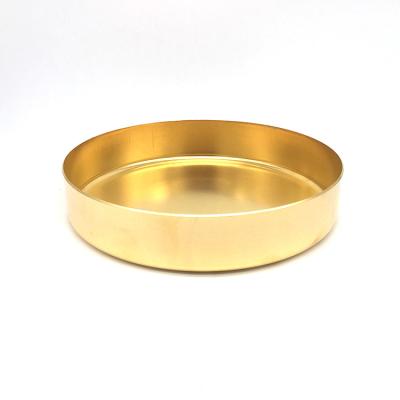 China Household Custom Brass Round Tray Mirror Cnc Machining Metal Thin Gold Layer for sale