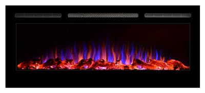 China Recessed Electric Fireplace 50 Inch 3 Colors Flame Effect,Fuax Log or Crystal stone effect knsing-com.ecer.com Moblie:13662608511 for sale