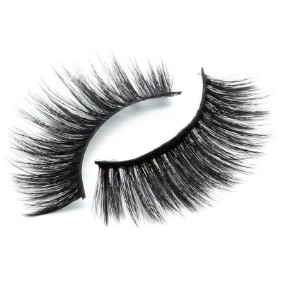 China Full Thick Soft Synthetic 3D Strip Lashes Wholesale Seller Pestanas Tresluces Eyelashes With Private Custom Packing for sale